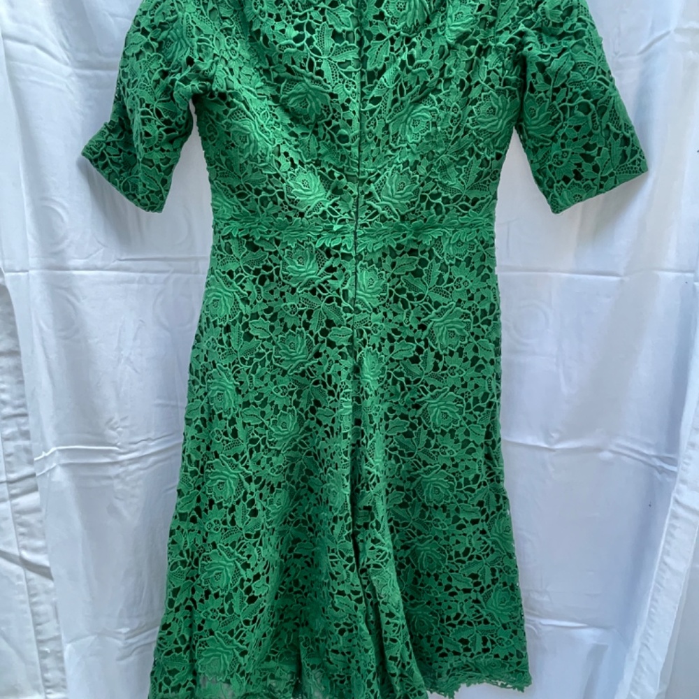 Valentino, Lace Dress, Emerald Green, XS - Picture 2 of 16